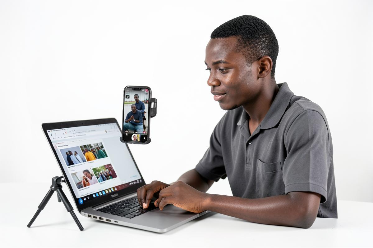 Smartphone Content Creation & Video Editing learners developing practical workplace skills